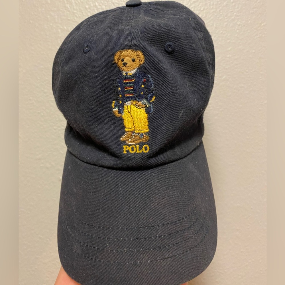 Ralph Lauren hat dark blue polo bear collection